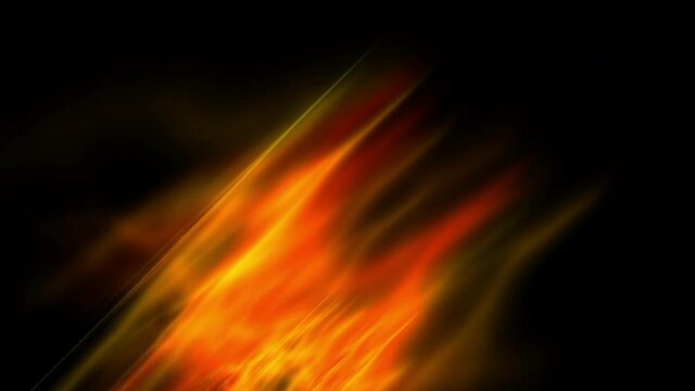 Abstract animation background with realistic flames. 4K Resolution (Ultra HD).
