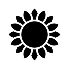 Sunflower icon vector. flower illustration sign. garden symbol. beauty logo.