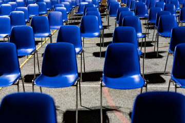 Naklejka premium seats without people, a deserted audience, an empty place