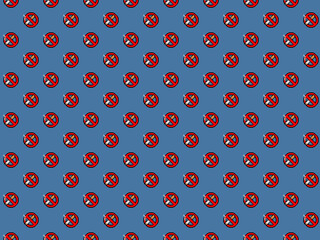 Pixel 8 bit no smoking background - seamless high res pattern