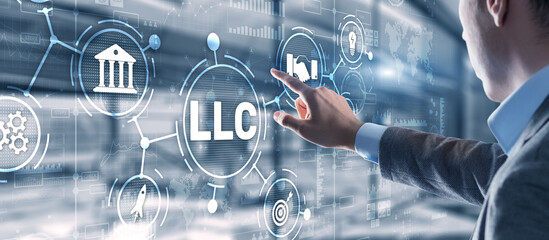 LLC. Limited Liability Company. Business Technology Internet