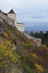 Fototapeta na wymiar Rasnov Fortress, Transylvania, Brasov, Romania ,2015