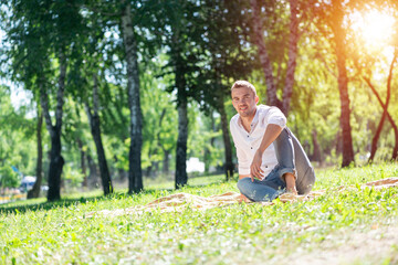 Young man in the park