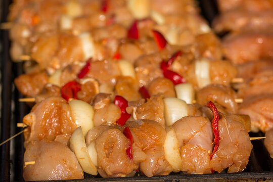 skewers , Frigarui,barbecue, kebab, meat