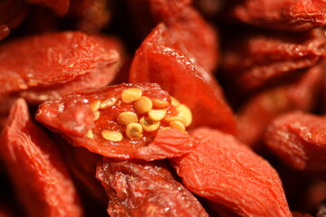 closeup of goji berries 