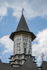 Fototapeta na wymiar Romania, Bistrița Monastery from Neamț County is located in Bistrița Village, Alexandru cel Bun Commune