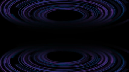 Dark blue purple circular lines abstract futuristic technology background