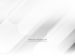 Abstract modern geometric style white stripes background