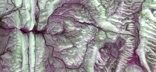 the brain of time,  abstract photography of the deserts of Africa from the air. aerial view of...