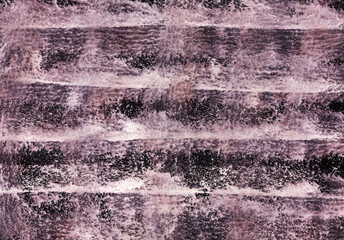 Fototapeta premium Simple abstract dusty pink watercolor, graphite background. Hand-painted striped texture, splashes, drops, paint smears. Best for background, wallpaper, cover, poster and packaging, wrapping.