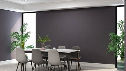 modern office meeting room for company wall logo mockup