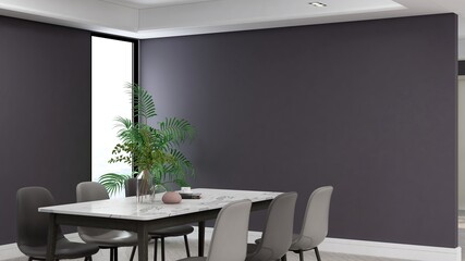 modern office meeting room for company wall logo mockup