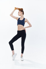 Fototapeta na wymiar woman in sportswear workout energy lifestyle gym