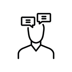 Fototapeta premium Black line icon for inner