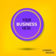 trendy circle badge vector design