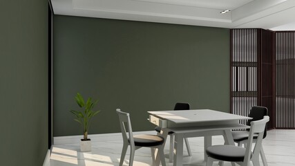 blank wall in modern gym interior 