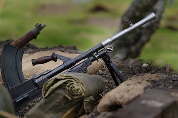 The Bren gun was a series of light machine guns made by Britain in the 1930s and used in various...