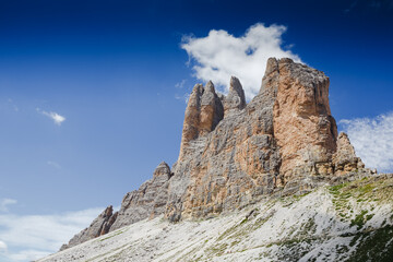 Fototapeta na wymiar National Park Tre Cime di Lavaredo. Dolomites, South Tyrol. Italy, Europe