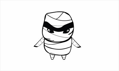 Cute Creepy kawaii coloring page 