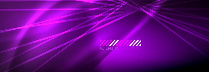 Neon dynamic beams vector abstract wallpaper background. Wallpaper background, design templates for business or technology presentations, internet posters or web brochure covers