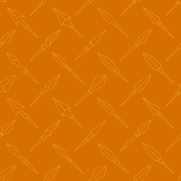 Seamless pattern with ancient Arrowheads for your project