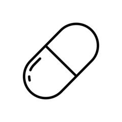 Pills icon vector. antibiotic illustration sign. medicines symbol. drug logo. medicine mark.