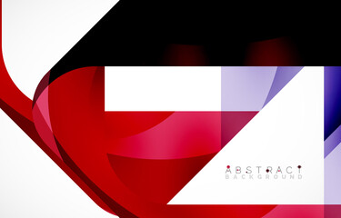 Minimal background. Abstract square shape with round corners created with wavy forms. Vector Illustration For Wallpaper, Banner, Background, Landing Page