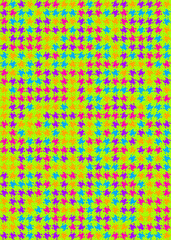 Abstract Geometric Pattern generative computational art illustration