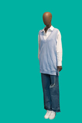 Full length female mannequin.