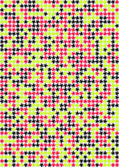 Abstract Geometric Pattern generative computational art illustration