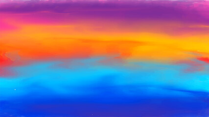 Obraz premium Vibrant watercolor wallpaper background in violet pink yellow orange and blue color