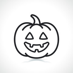 halloween thin line symbol icon