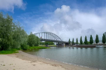 Photo sur Plexiglas Brugges John Frost bridge Arnhem, Gelderland Province, The Netherlands