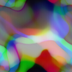 Blurred solarized ombre blotched blob seamless texture. Trendy soft multicolor digital blur shape style. Modern trendy futuristic fashion print. © Limolida Studio