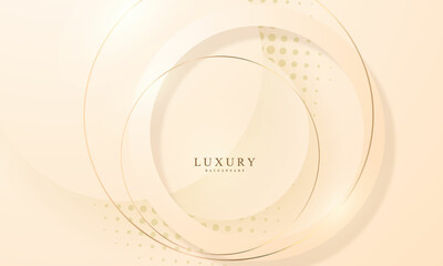 Abstract background white gold poster beauty with VIP luxury dynamic.