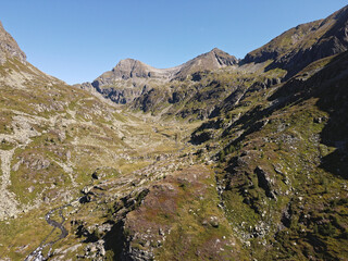 hiking in the mountains