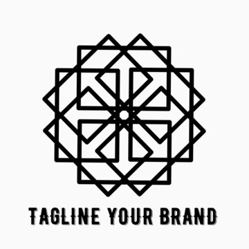 black and white logo