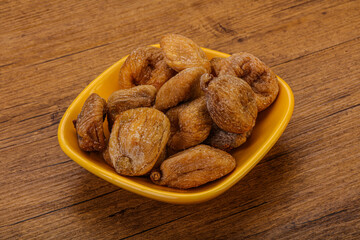 Dry sweet fig fruit heap