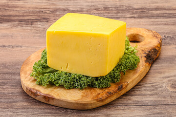 Yellow tilsiter cheese dairy product