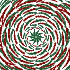 red and green spiral