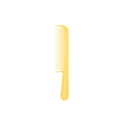 illustration of a comb. a tool for straightening or combing hair. flat cartoon style. vector design