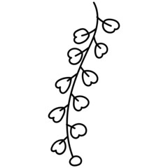 doodle botanical_green line icon