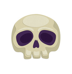 Scull paper cut Halloween horror