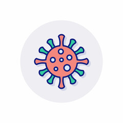 Coronavirus icon in vector. Logotype