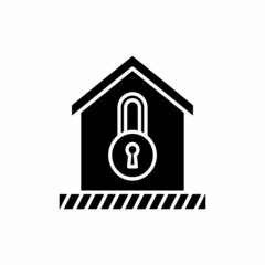 Lock Down icon in vector. Logotype