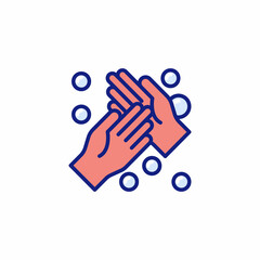 Hand Washing at Least 20 Second icon in vector. Logotype