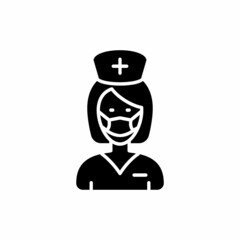 Nurse icon in vector. Logotype