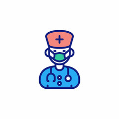 Doctor icon in vector. Logotype