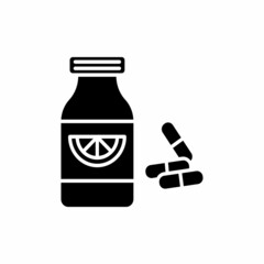 Vitamins icon in vector. Logotype