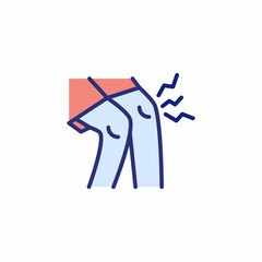 Pain in Joints icon in vector. Logotype
